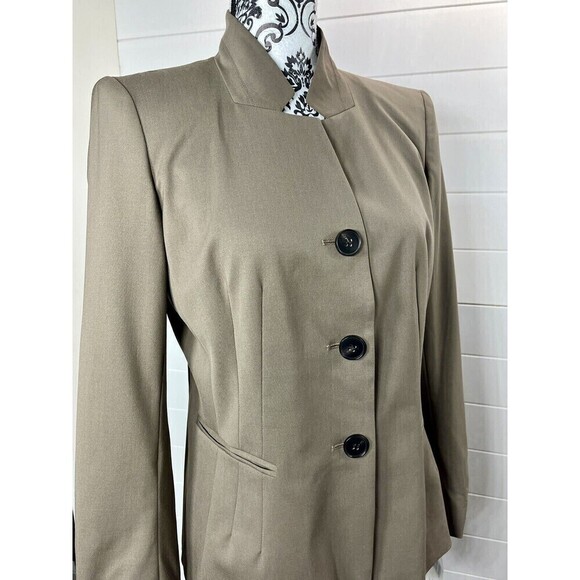 LAFAYETTE 148 New York Blazer Nougt Womens 8P Virgin Wool Blend Office Siren - Picture 8 of 13